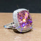 Gorgeous Sparkling Crystal Zircon Design Ring for Women, Exquisite and High-end Accessories  Women's Temperament Jewelry