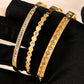 Sexy and fashionable heart-shaped stainless steel bracelets suitable for women's parties and banquets fashion jewelry