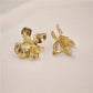 Golden Fashion Metallic Woven Stylish Clip on Earrings Temperament Irregular Geometric Ear Cuff Clips Non Pierced Ears Jewelry