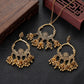 Luxury Retro Indian Jewelry Set Earring/Necklace Bijoux Wedding Jewelry Hangers Ethnic Carved Jhumka Earrings