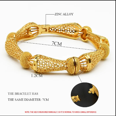 Zenat Luxury 24K Gold Bridal Bangles